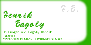 henrik bagoly business card